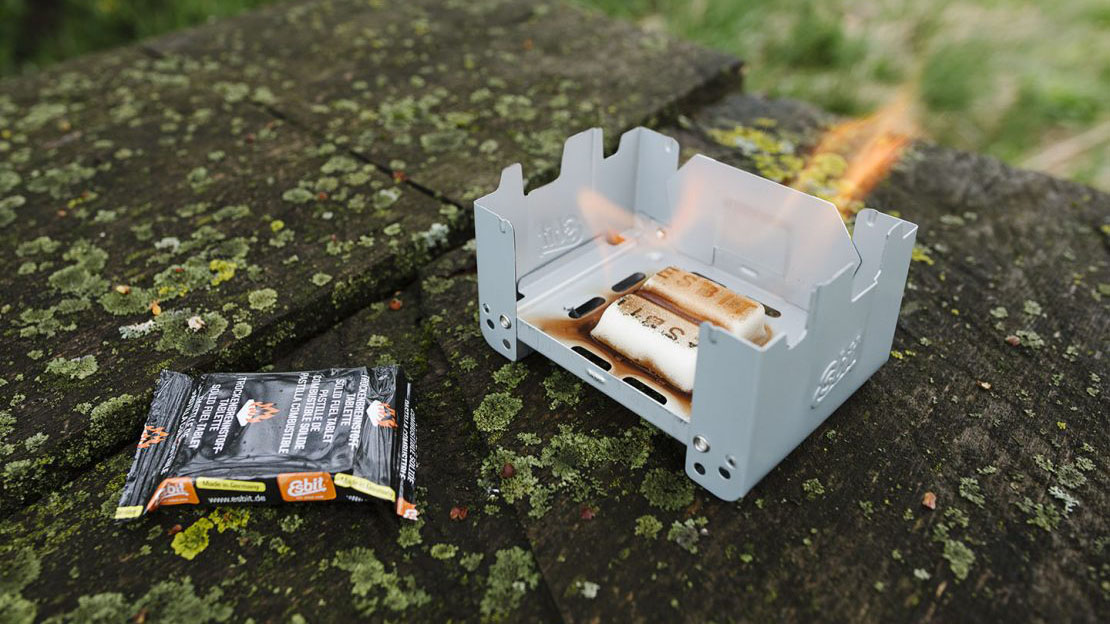 Esbit Pocket Stove Large - Kuchenka / Palnik turystyczny + paliwo 12 x 14 g